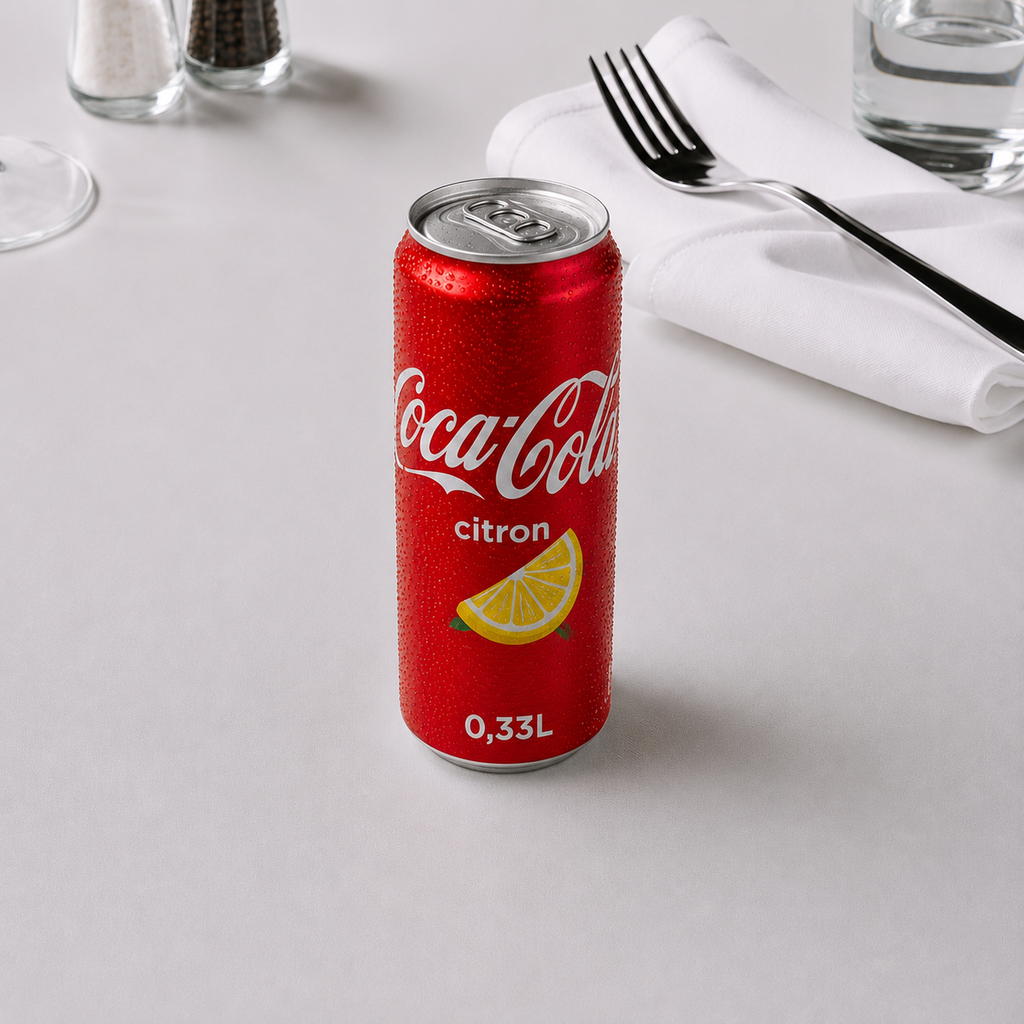 Coca cola citron 330ml (canette)