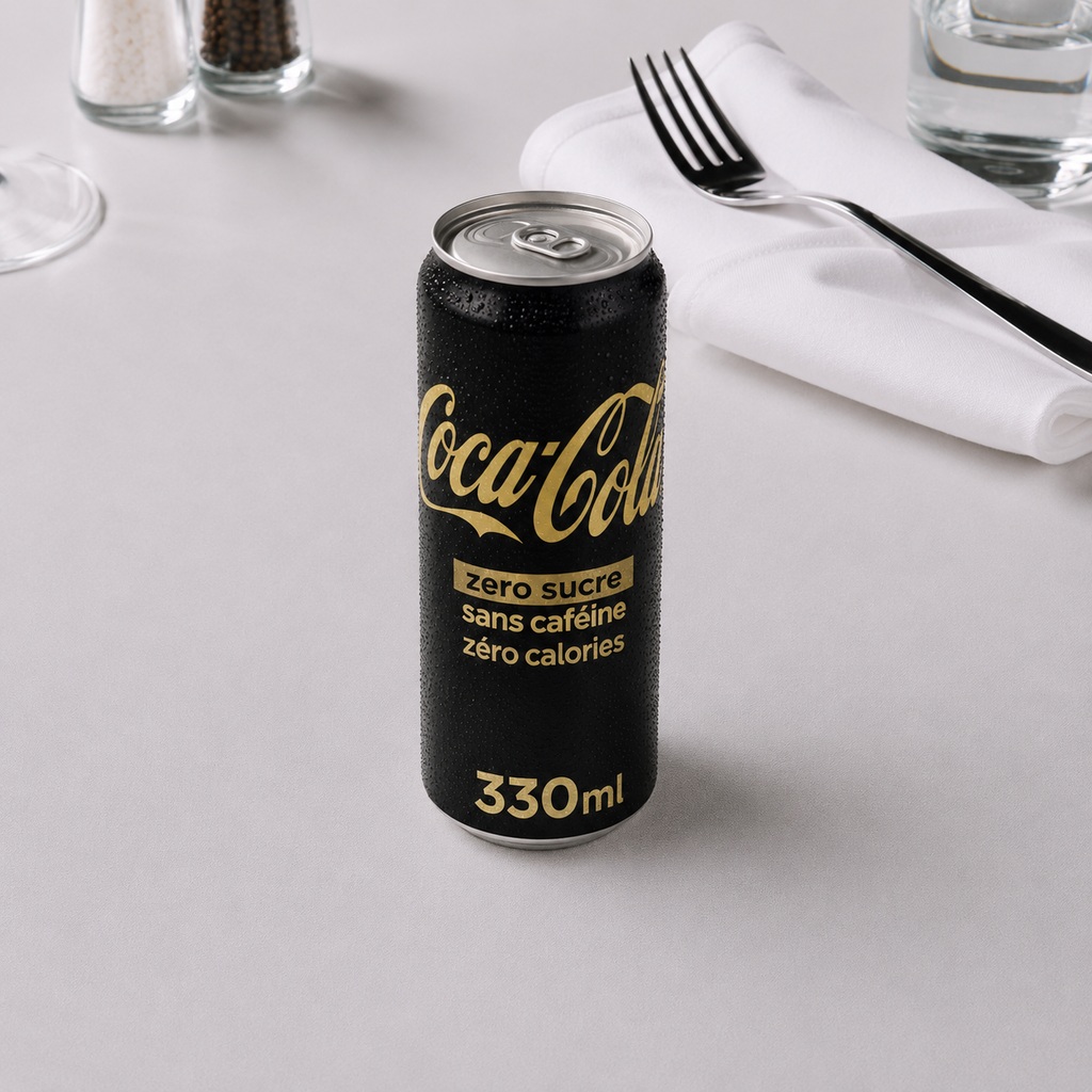 Coca cola zéro sans cafféine 330ml (canette)